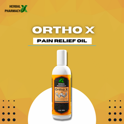 Herbal Pharmacy Ortho-X Pain Relief Oil, Fast Relief Muscle Pain Oil, Joint Pain Relief Oil, Arthritis Pain Relief Ayurvedic Pain Oil | Shallaki, Hadjod, and Mahanarayan Oil | 100 Ml
