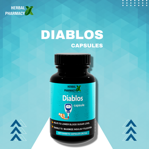 Herbal Pharmacy Diablos Capsules For Healthy Blood Sugar Levels, with Neem and Aloe Vera