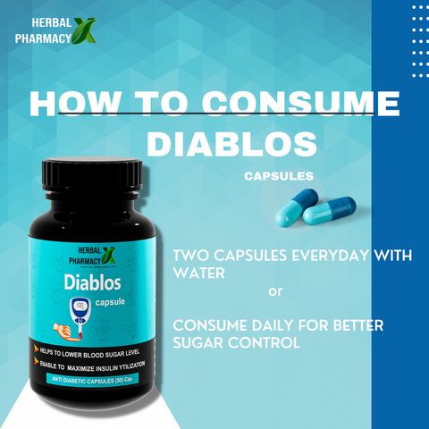 Herbal Pharmacy Diablos Capsules For Healthy Blood Sugar Levels, with Neem and Aloe Vera