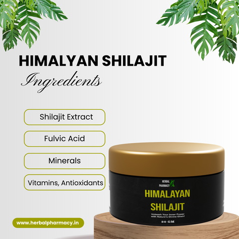 Herbal Pharmacy Shilajit - 20g Pure Himalayan Shilajit Extract - Natural Energy Booster, Fulvic Acid, Minerals, and Antioxidants - Authentic Ayurvedic Supplement