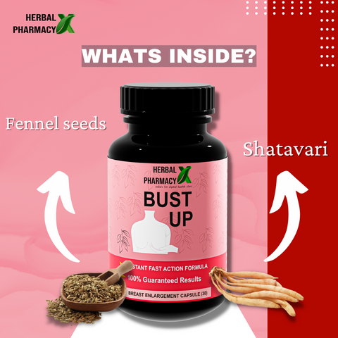 Herbal Pharmacy Bust UP OIL AND BUST UP CAPSULES with Shatavari and Fennel Seeds