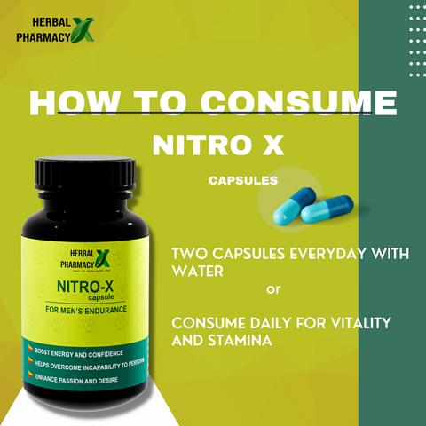 Herbal Pharmacy NITRO X  Performance Capsule (Ayurvedic Stamina Booster) (60 Capsules)