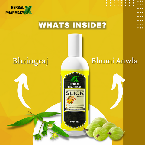 Herbal Pharmacy SLICK Good Herbs Onion Hair Oil (Hair Repair & Nourishment ) (100 ml)