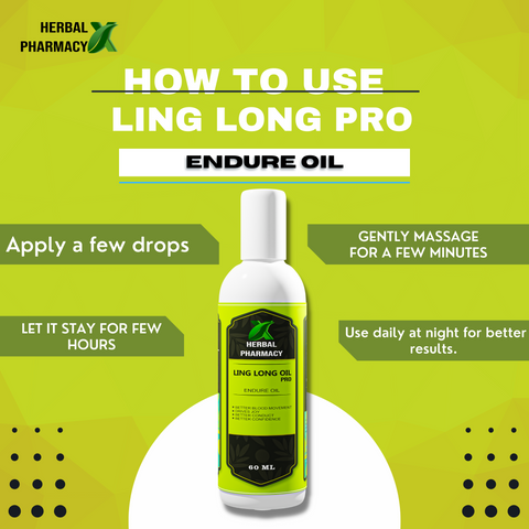 Herbal Pharmacy LING LONG OIL PRO 100 ML with Gokhru, Musli, Shatavari